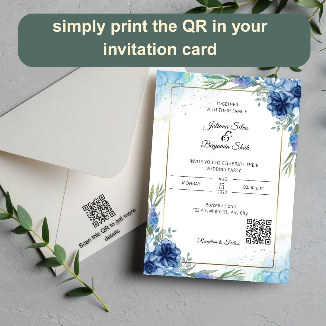 💌 Digital Wedding Invitation – Delivered in 24 Hours | Limited Time ₹250 Offer - QR and URL