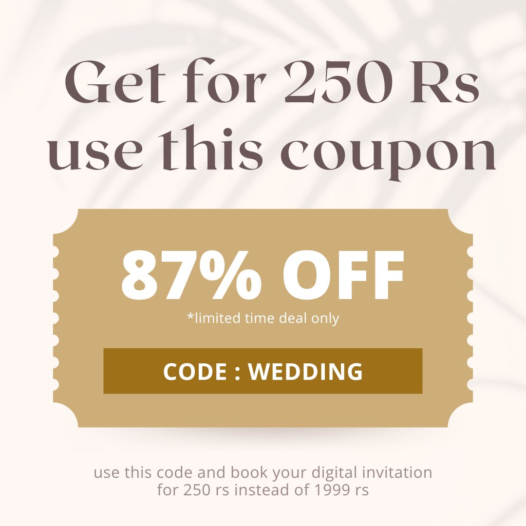 💌 Digital Wedding Invitation – Delivered in 24 Hours | Limited Time ₹250 Offer - QR and URL