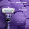 Venus Smooth Curves | Swirl | Hair Removal Razor for Women, 1 Razor- ZYP1021 - Image 4