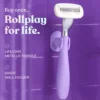 Bombae Rollplay Pro Body Hair Removal Razor For Women With Aloe Vera,Vit E. 1 Razor + 1 Magic Holder- ZYP1011 - Image 4