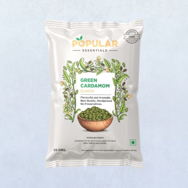 Popular Essentials Green Cardamom (Elaichi)- JBU1003