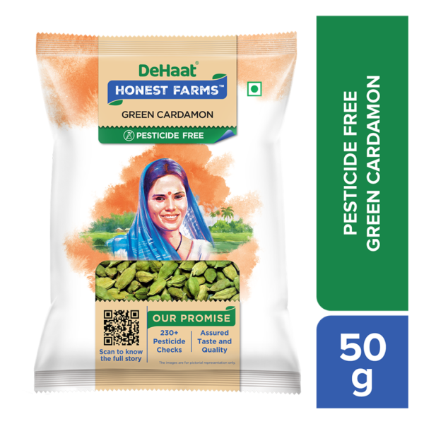 DeHaat Honest Farms Pesticide Free Green Cardamom- JBU1005