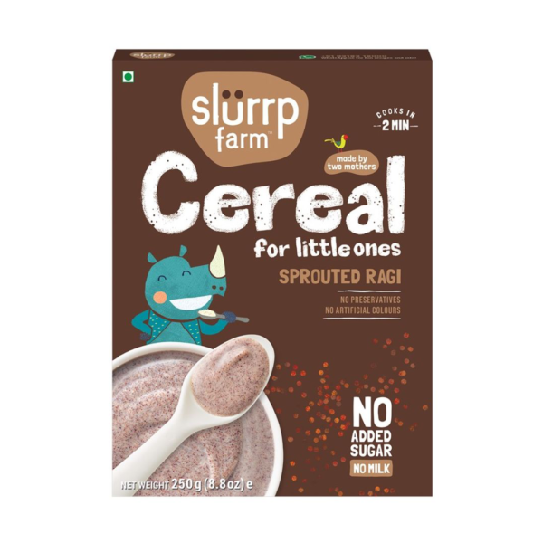 Slurrp Farm No Added Sugar, No Salt, Sprouted Ragi Powder, No Milk- NPS1006