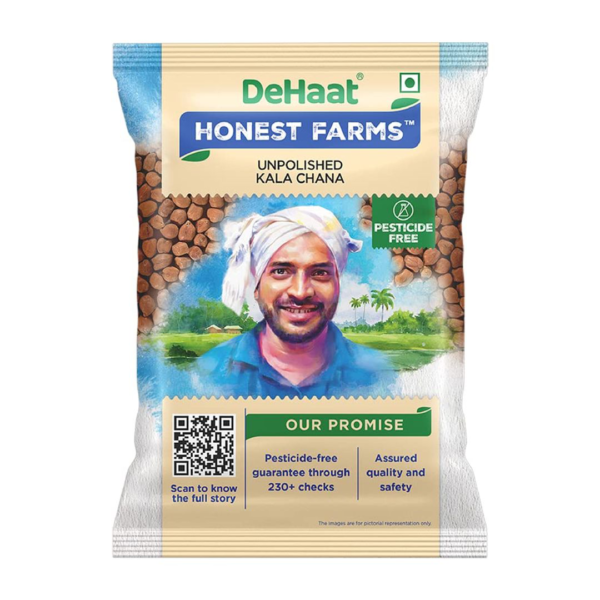 Dehaat Honest Farms Unpolished Kala Chana- BHZ1010