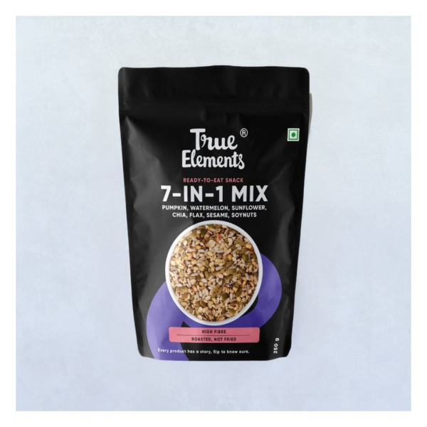 True Elements 7-In-1 Super Seeds & Nut Mix - For Weight Management Ready To Eat- MYM1010