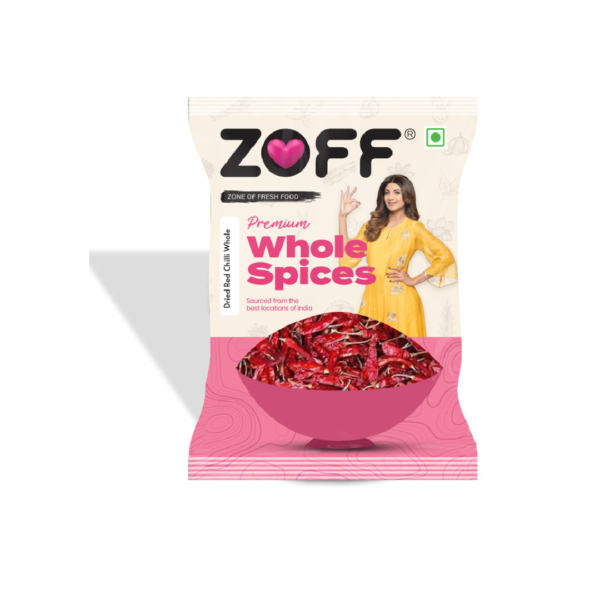 Zoff Foods Dried Red Chilli Whole/Khadi Lal Mirchi- JBU1040