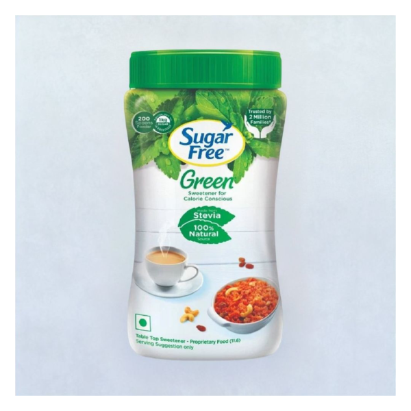 Sugarfree Green 100% Natural Made From Stevia - 200 g Jar- QFW1013