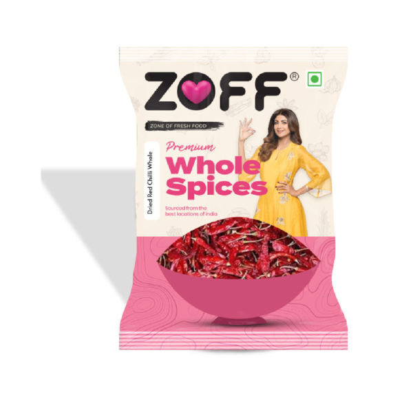 Zoff Foods Dried Red Chilli Whole/Khadi Lal Mirchi- JBU1071