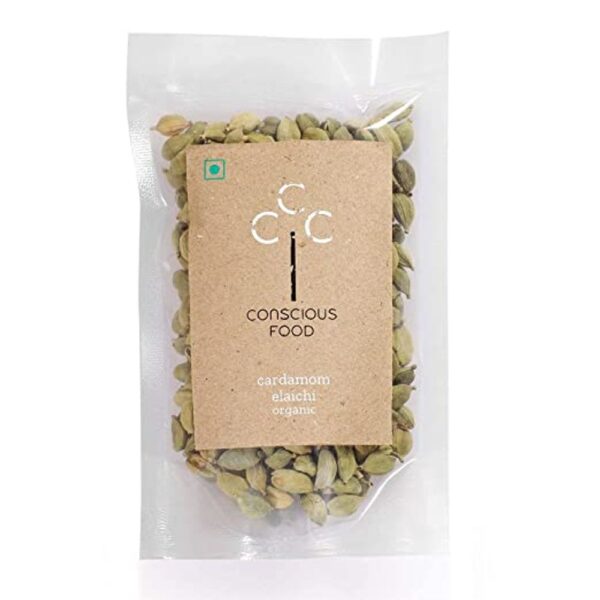 Conscious Food Whole Green Cardamom Organic Aromatic- JBU1077