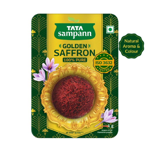 Tata Sampann Golden Saffron, Natural Aroma & Colour, Pure Kesar- JBU1079