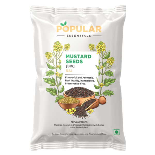 Popular Essentials Mustard Seeds Rai Big- JBU1082