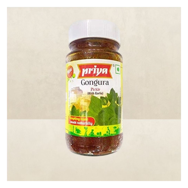 Priya Gongura Pickle With Garlic- EVW1010