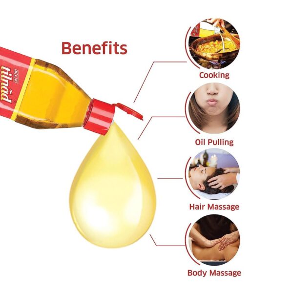 KLF Tilnad Pure Gingelly/Til Oil (Bottle)- YFD1023 - Image 3