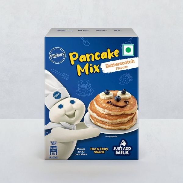 Pillsbury Butterscotch Flavour Pancake Mix 2-Minute Pancake Mix For Kids No-Preservatives- NPS1028