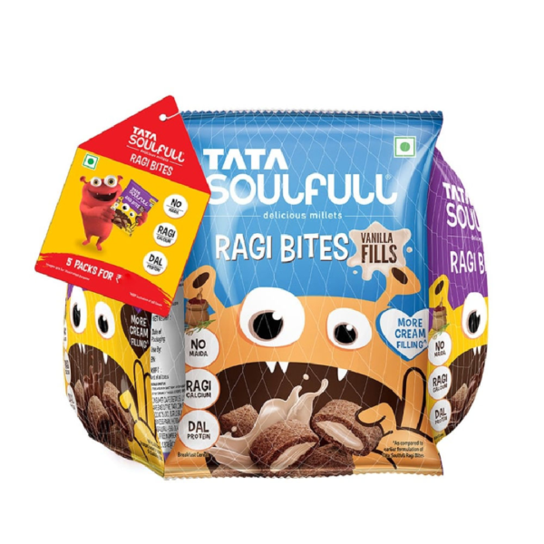 Tata Soulfull Ragi Bites Combo Pack Choco Fills Vanilla Fills & Strawberry Fills- NPS1033