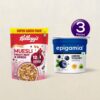 Kellogg's Crunchy Fruit & Nut Breakfast Cereals Muesli(750 gms) & Epigamia Blueberry Greek Yogurt(90 gms) Combo - Image 2