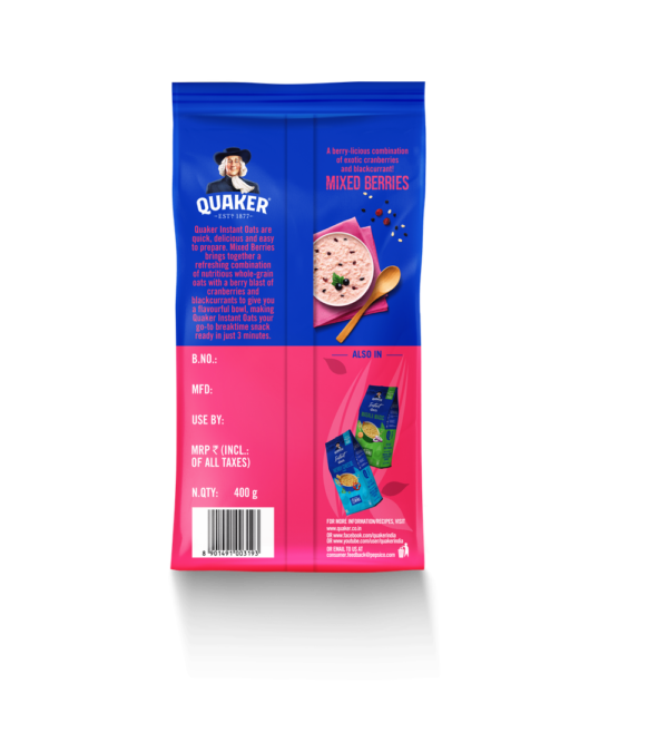 Quaker Instant Oats Mixed Berries- ZTM1063 - Image 2
