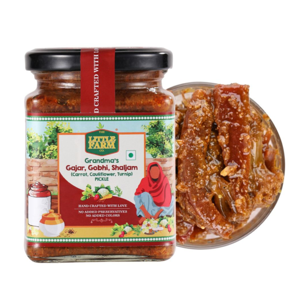 The Little Farm Co. Mixed Gobhi Gajar Shalgum Pickle- EVW1045