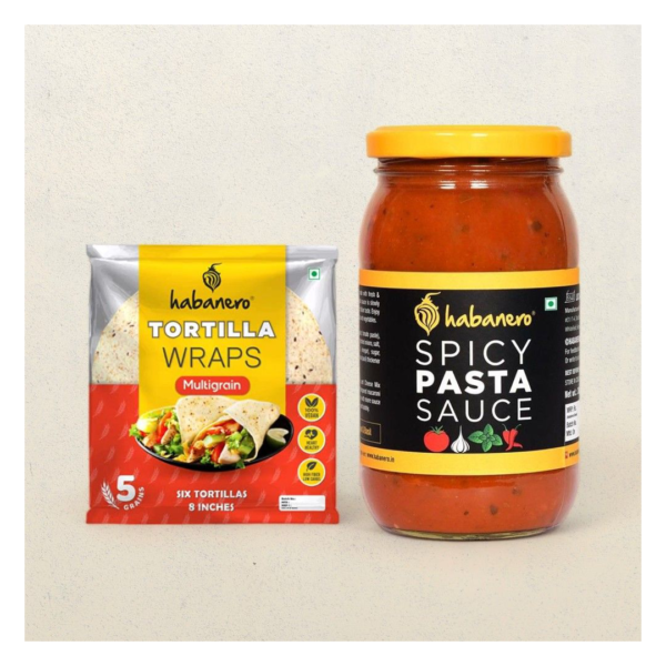 Habanero Multigrain Tortilla Wrap(330gms) & Habanero Spicy Patsa Sauce(385gms) Combo- ERE1032