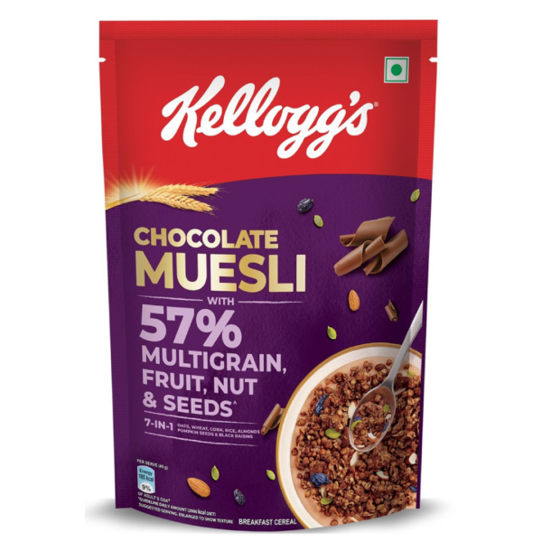 Kellogg's Chocolate Muesli 57% Multigrain Fruit Nut & Seeds- ZTM1033