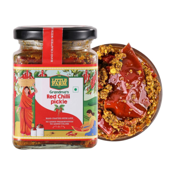 The Little Farm Red Chilli Pickle/Achaar (No Preservatives)- EVW1061