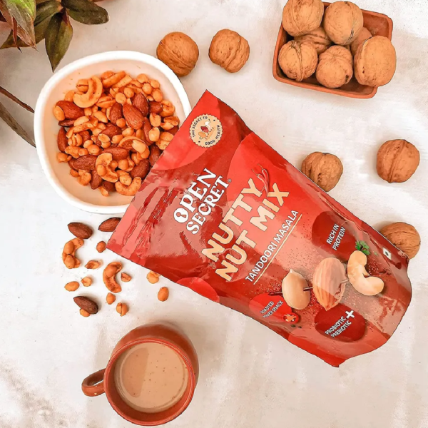 Open Secret Tandoori Dry Fruits Mix (Almonds, Peanuts & Cashews) - Healthy Snack | Tasty Nuts- VUW1002 - Image 3