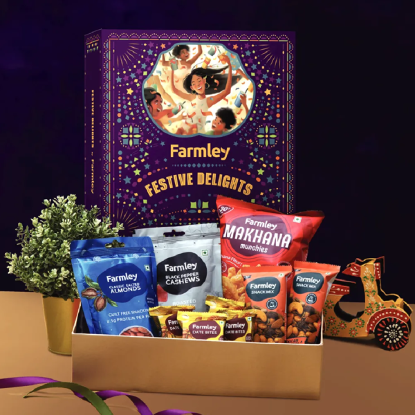 Farmley Festive Delights Dry Fruit Gift Box- VUW1004