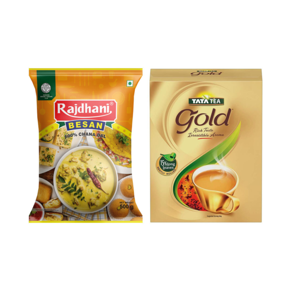 Rajdhani Besan(500gms) & Tata Tea Gold(250gms) Combo- NJC1084