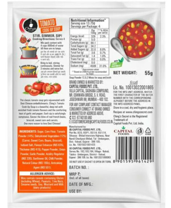 Ching's Secret Tomato Instant Soup- YSM1040 - Image 3