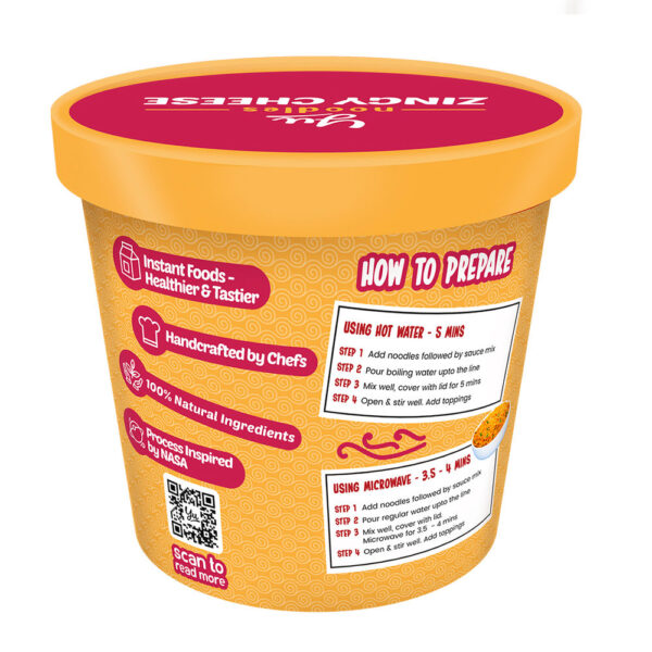 Yu Zingy Cheese Instant Cup Noodles- YSM1023 - Image 2