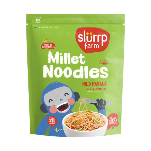 Slurrp Farm Millet Noodles - Mild Masala, No Maida & Not Fried- VTE1010