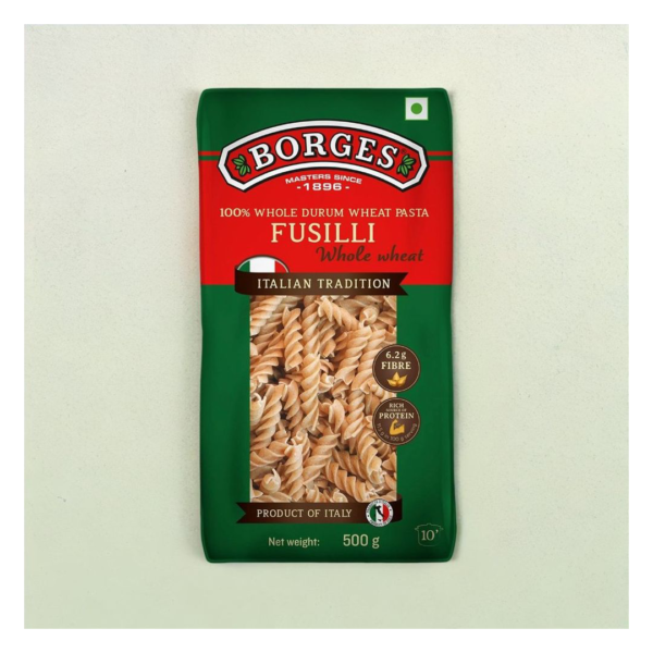 Borges Whole Wheat Fusilli Pasta- YSM1017