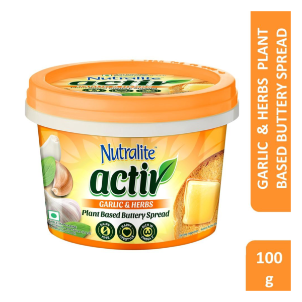 Nutralite Activ Plant Based Buttery Spread - Garlic & Herbs- WWY1019