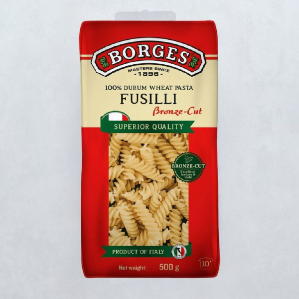 Borges Durum Wheat Fusilli Pasta- YSM1013