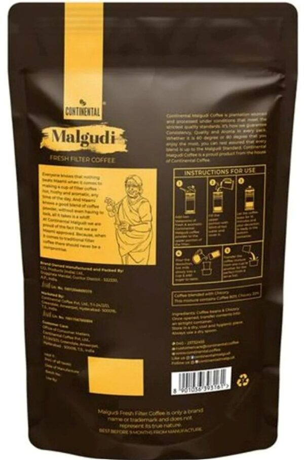 Continental Malgudi Filter Coffee Powder-Chicory Free- BLJ1046 - Image 2