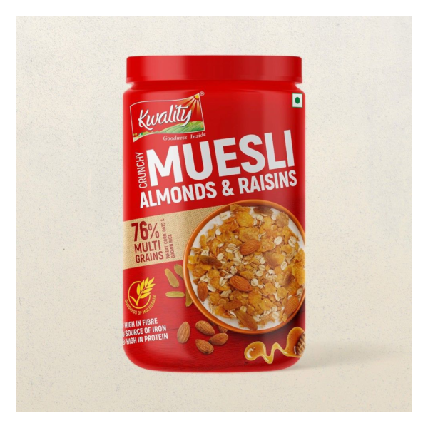 Kwality Muesli Crunchy Almond Raisins And Honey- ZTM1052