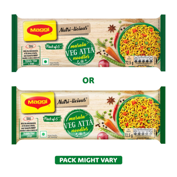 Maggi Nutri-Licious Veg Atta Masala Noodles- VTE1030