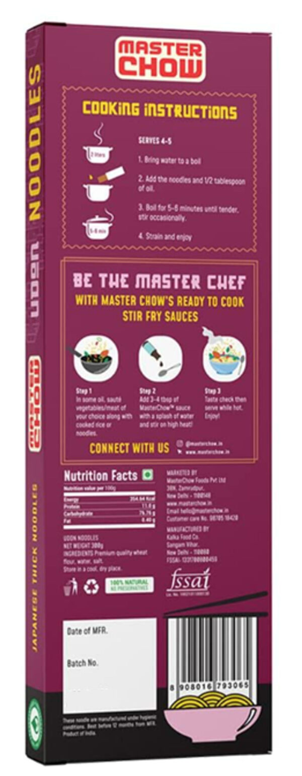 MasterChow Japnese Udon Noodles- VTE1046 - Image 4