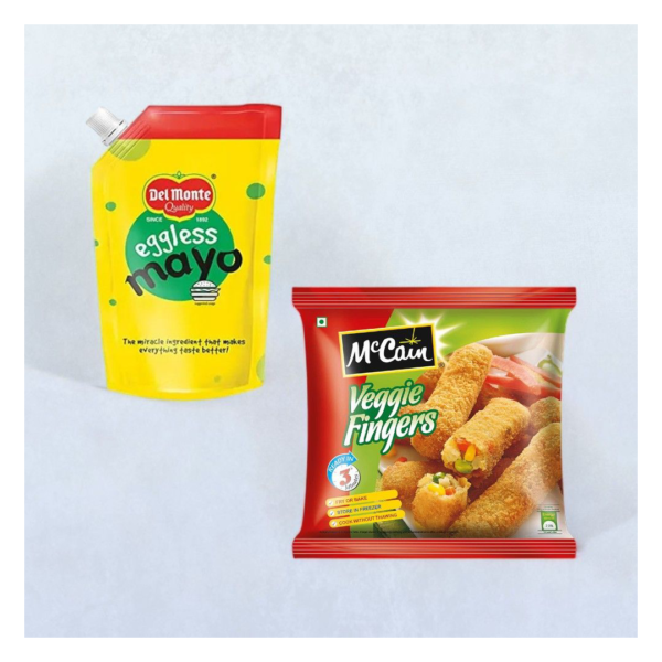 Del Monte Eggless Mayo(500gms) & Mccain Veggie Fingers(400gms) - WWY1059