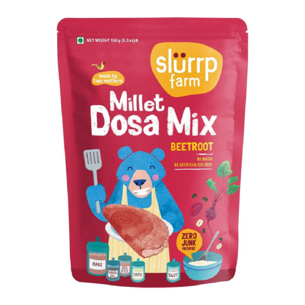 Slurrp Farm Millet Dosa Mix - Beetroot- APZ1015