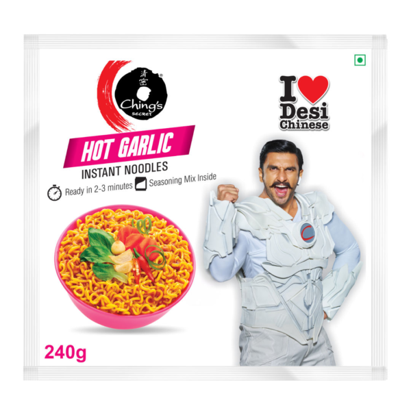 Ching's Secret Hot Garlic Instant Noodles Pouch- VTE1057