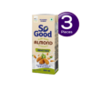 So Good Almond Beverage Natural Unsweetened 200 ml Combo- HRF1013 - Image 2