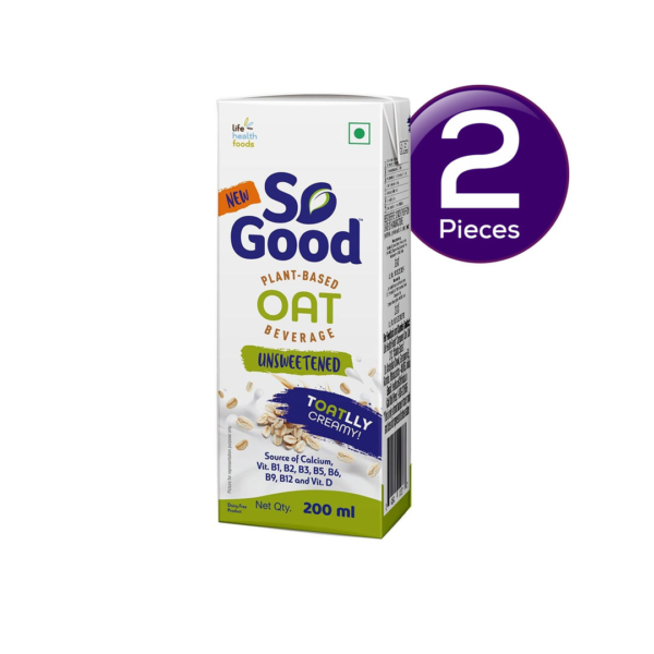 So Good Plant Based Oat Beverage Unsweetened 200 ml Combo- HRF1014