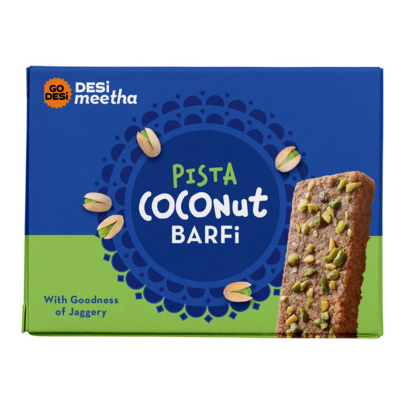 GO DESi Pista Coconut Barfi Mithai Box- NRH1057