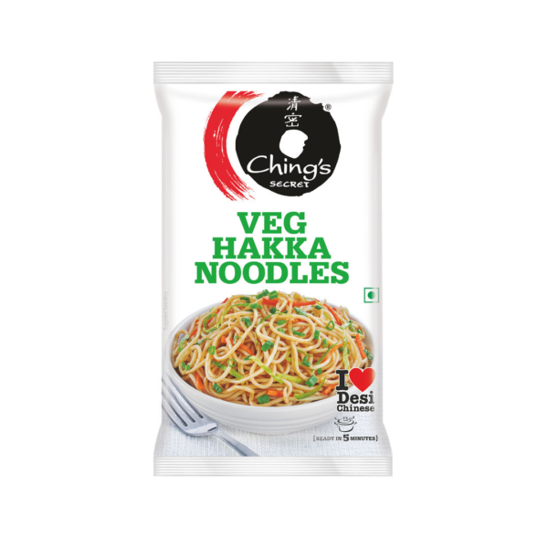 Ching's Secret Veg Hakka Noodles, Cooks In 5-7 mins, Just Soak & Drain- VTE1078