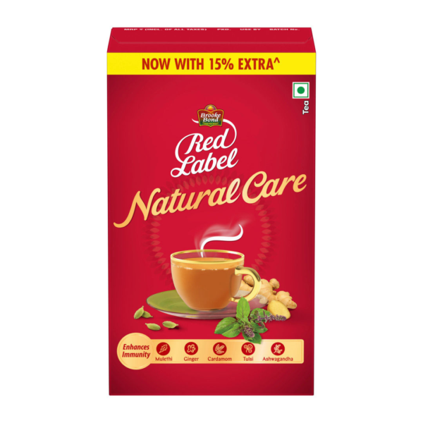 Red Label Natural Care Tea | with 5 Ayurvedic Ingredients- BLJ1101