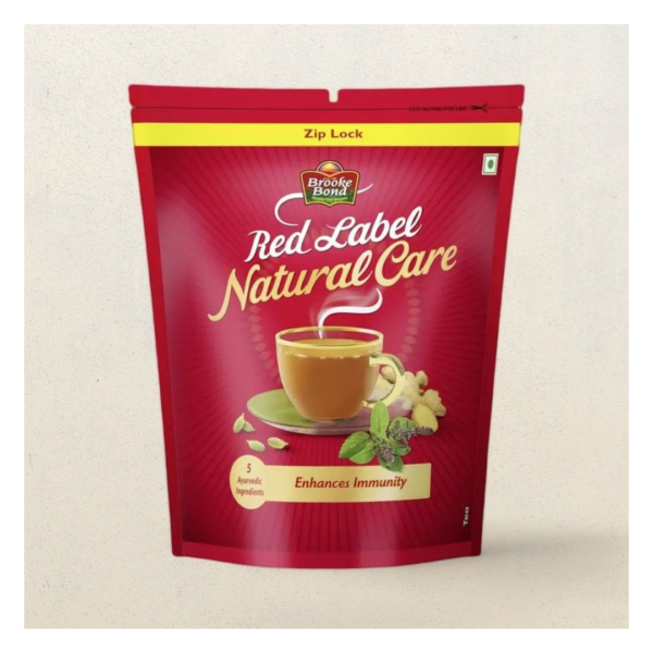 Red Label Natural Care Tea | with 5 Ayurvedic Ingredients- BLJ1103