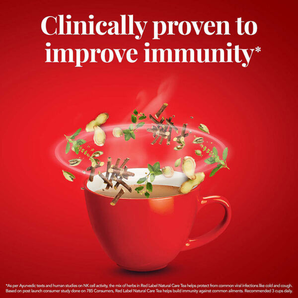 Red Label Natural Care Tea | with 5 Ayurvedic Ingredients- BLJ1103 - Image 3
