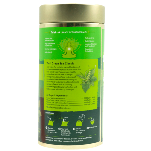 Organic India Classic Tulsi Green Tea- UBW1011 - Image 2