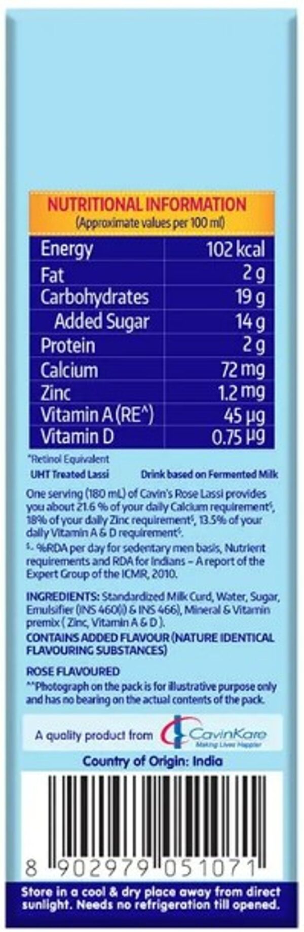 Cavin's - Rose Lassi 180 ml Combo- HRF1025 - Image 3